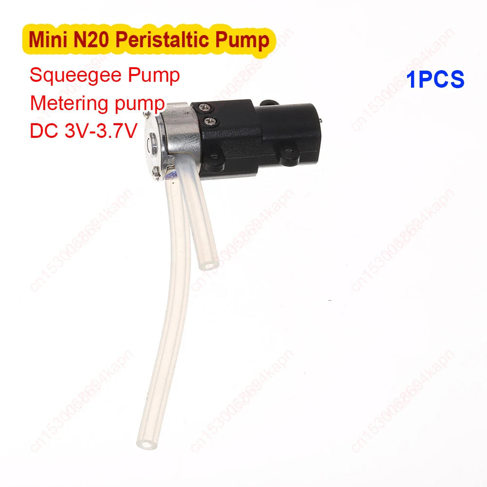 

DC 2.4V 3V 3.7V 4.2V Metering Pump Micro N20 Precision Metal Gear Reduction Peristaltic Pump Instrument Squeezing Pump