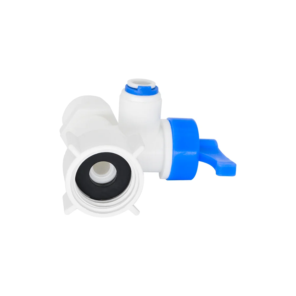 YQBS-Osmose reversa Ball Water Valve Filtros, OD Tube, 1/4 "3/8"