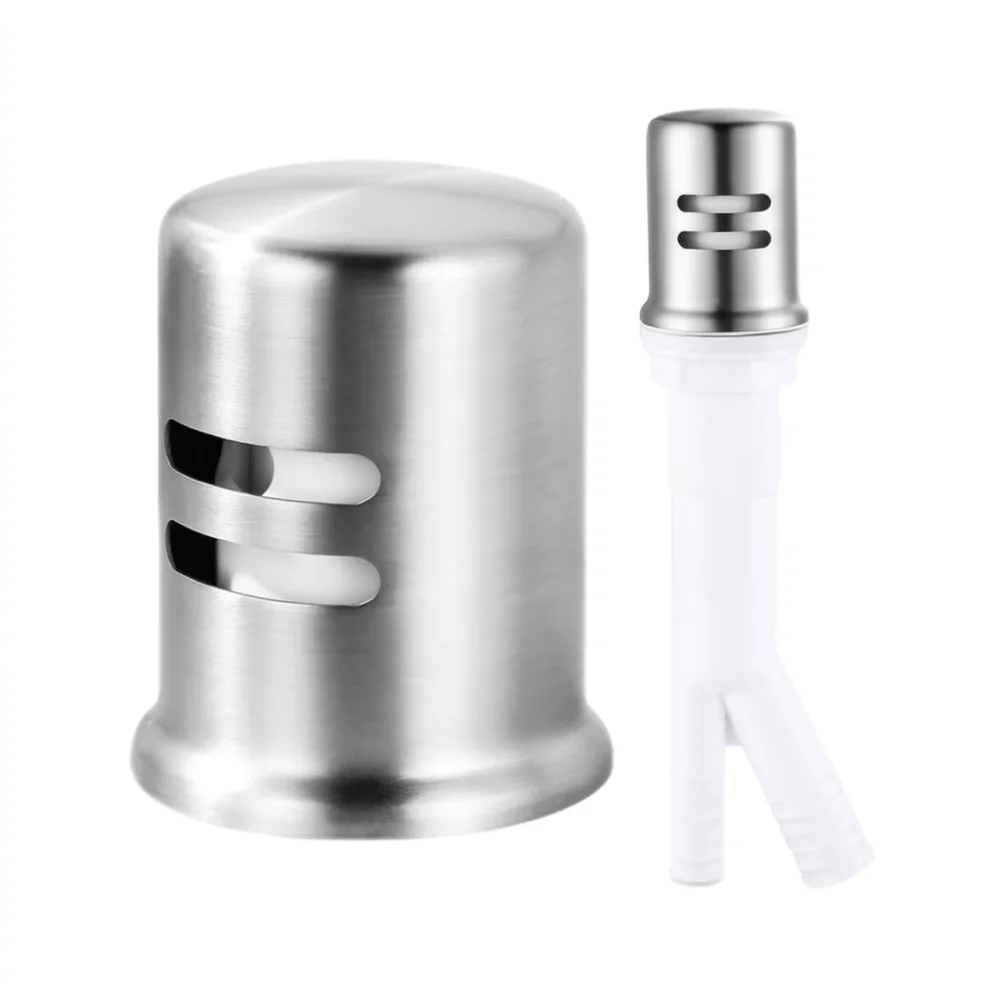 Kitchen Sink Dishwasher Air Gap Cover Stainless Steel Overflow Guard Splash Preventer Sink Plumbing Parts Replacement