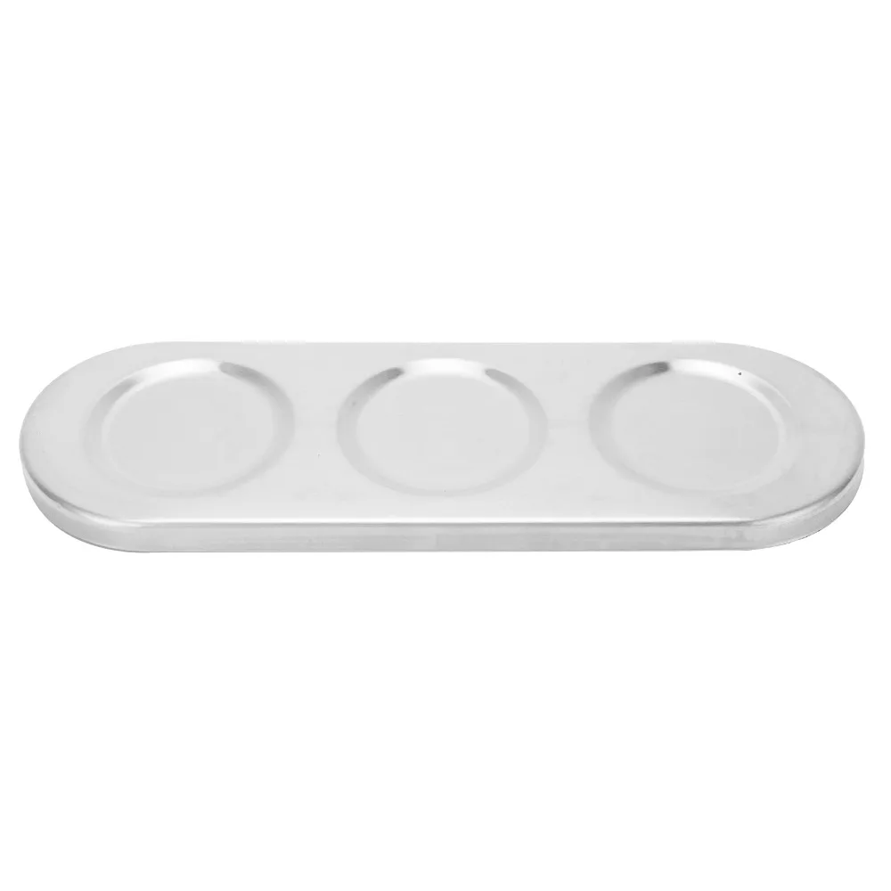 304 Stainless Steel Seasoning Pot Set 300ml With Serving Spoons Condiment Cruet Bottle With Lid With Non-slip Base