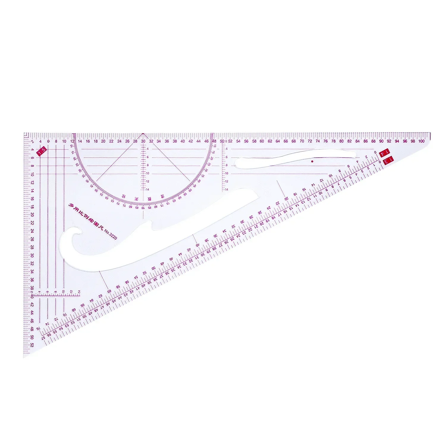 Qsezeny French curve sewing set sewing machine ruler multi-function sewing tool cutting ruler clothing sample metric ruler