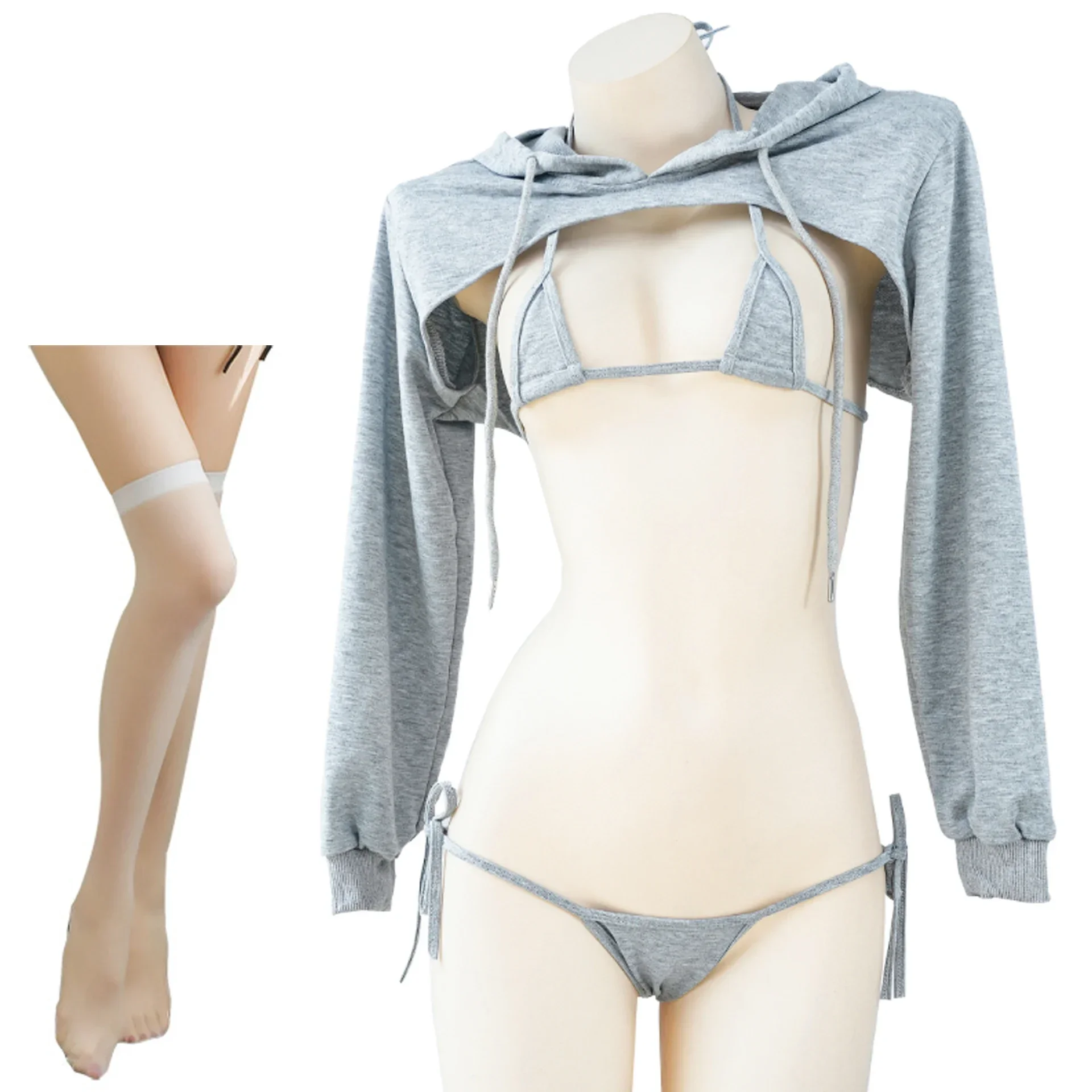 Jimiko الجنس الرغبة الساخنة فتاة عارية الذراعين مقنعين البلوز الدانتيل متابعة بيكيني دعوى أنيمي مثير ينغيرييس الكبار امرأة تكشف الأزياء