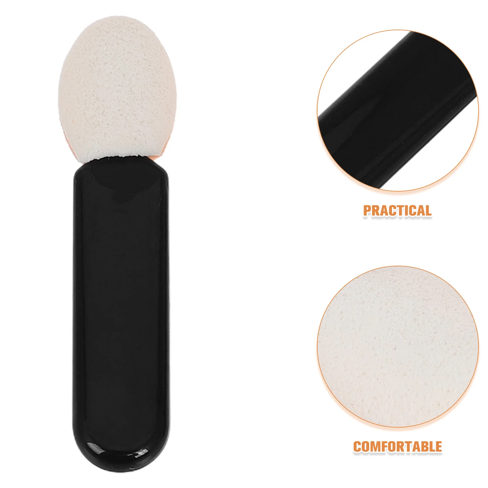 10Pcs Eyeshadow Brush Compact Mini Makeup Applicator Portable Blending Crease Shader Concealer Lip Applicator Set