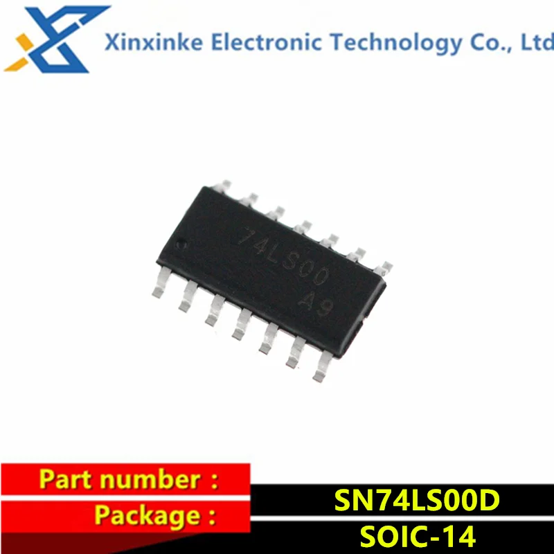 10PCS SN74LS00DR 74LS00 LS00 SOIC14 Logic Chip SMD IC