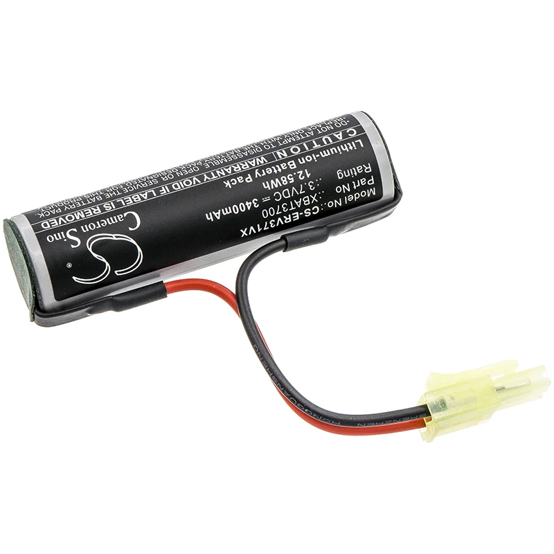Cameron Sino 3.7V 3400mAh Vacuum Battery XBAT3700 Type 1 for Shark Hard Floor Sweeper V3700UK, V3700 Type 1, V3700UK Type 1