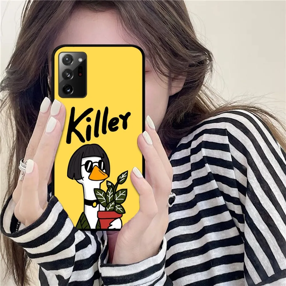 Cartoon Killer Leon Uncle Girl Phone Case For Samsung Note 8 9 10 20 pro plus lite M 10 11 20 30 21 31 51 A 21 22 42 02 03