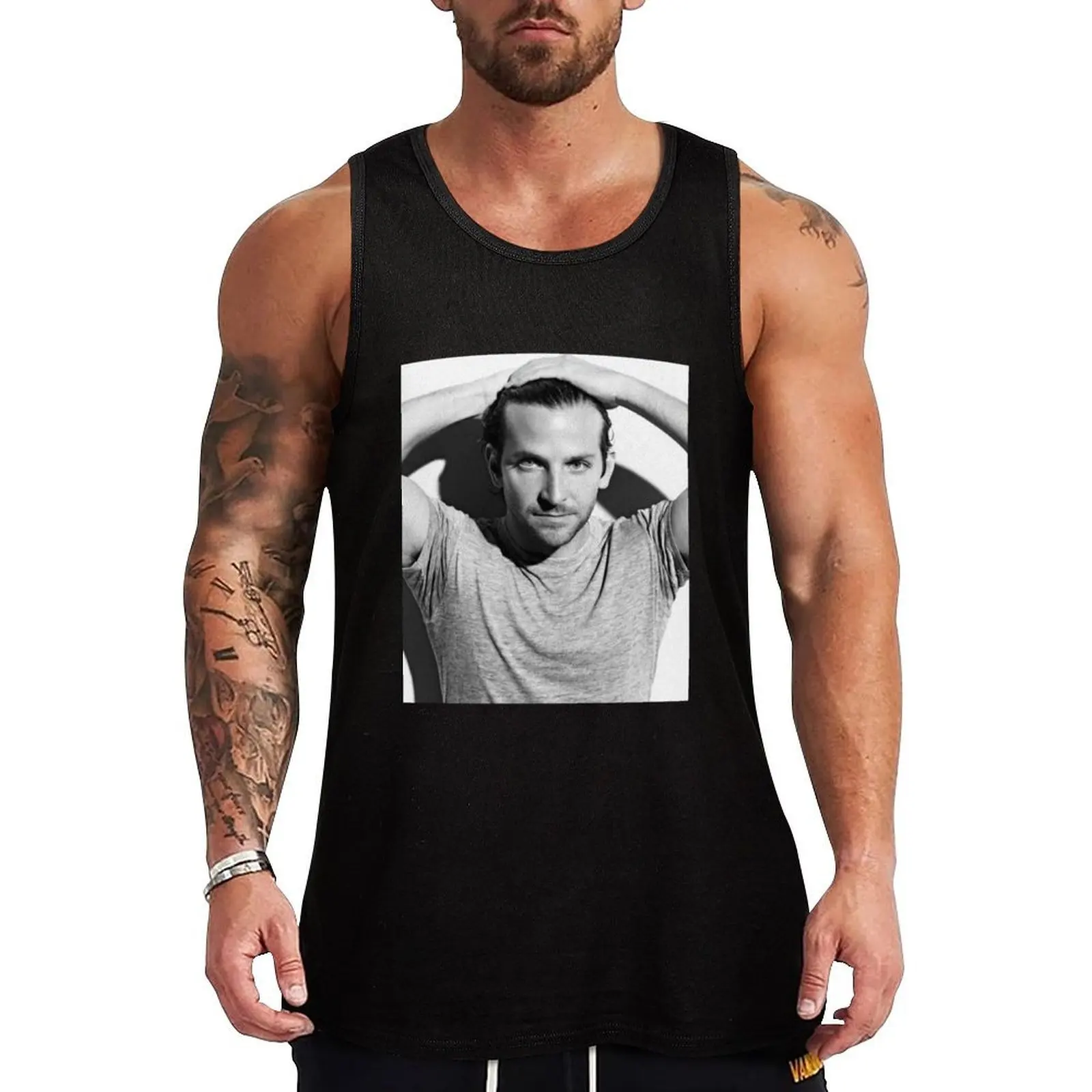 

Bradley Cooper Poste Tank Top anime clothes Men's sleeveless t-shirt gym shirt man summer Men's tops