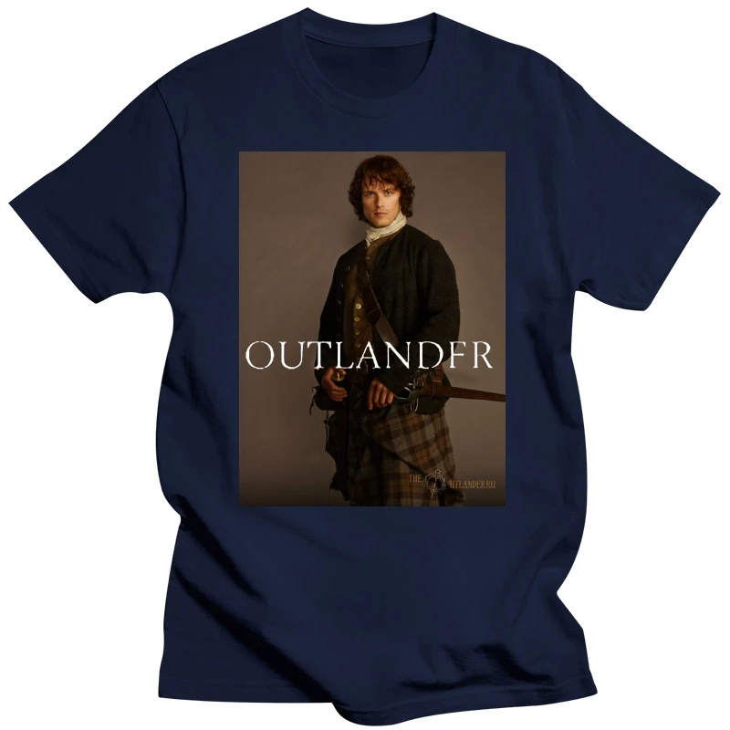 Men t shirt Outlander Jamie Fraser Poster Summer Basic Short (Regular and Big and Tall Sizes Included) women