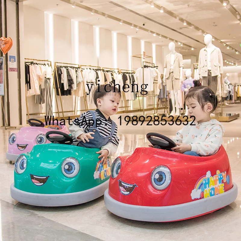 AG voiture électrique pour enfants contrôle à quatre roues bébé pousser moto bébé jouet voiture Portable enfants pare-chocs voiture