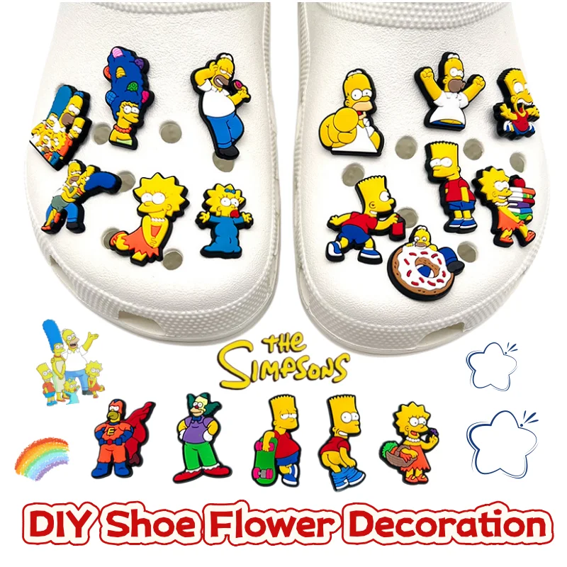 

Новые декоративные элементы для обуви «Симпсоны» (Мардж, Барт, Лиза, Гомер) – яркие, стильные, креативные, съемные, для самостоятельного украшения обуви.