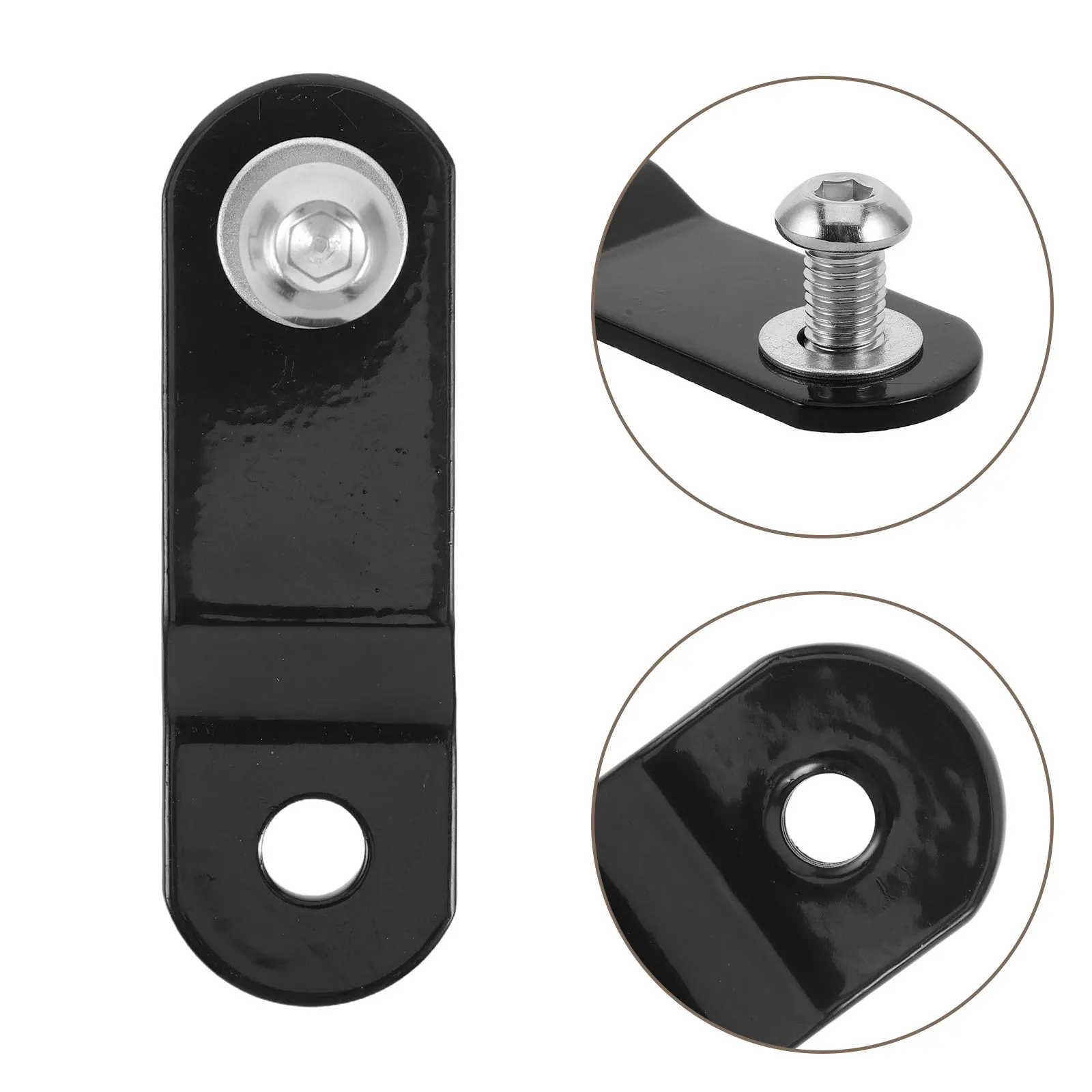 

1Pair Motorcycle Gas Tank Lift Kit Heavy Duty Mounting Bracket Universal Fuel Tank Riser Spacer Bolt on Motorbike Upgrade Black