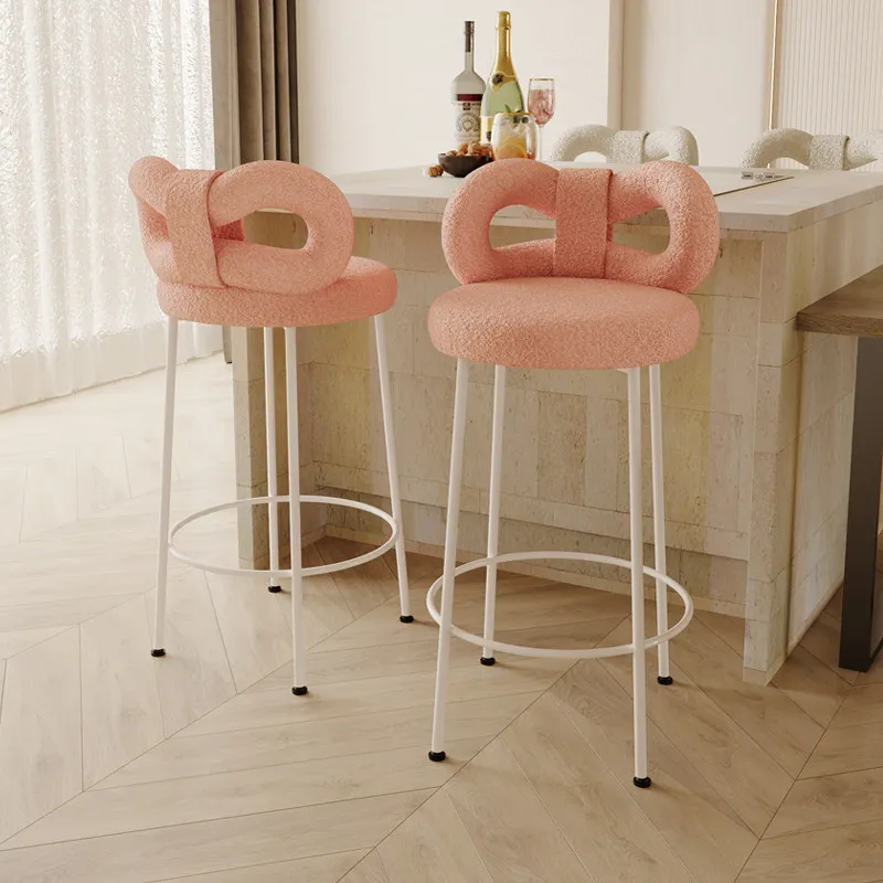 

Современный барный стул в скандинавском стиле с регулируемой спинкой, удобный, из массива дерева, для бара, мебель для отелей