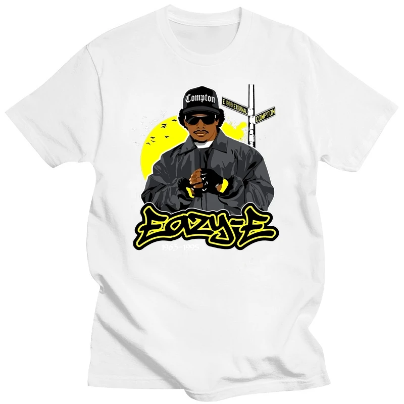 Eazy-E rap Straight Outta Compton hip hop N.W.A T-Shirt S M L XL 2XL 3XL tee