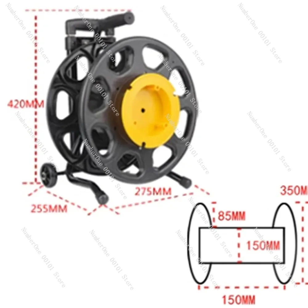 S350A/AB Manual Cable Winding Reel Optical Mobile Fiber Signal Line Power Cord Empty Disk Plastic Light Strip Receive Put Winder