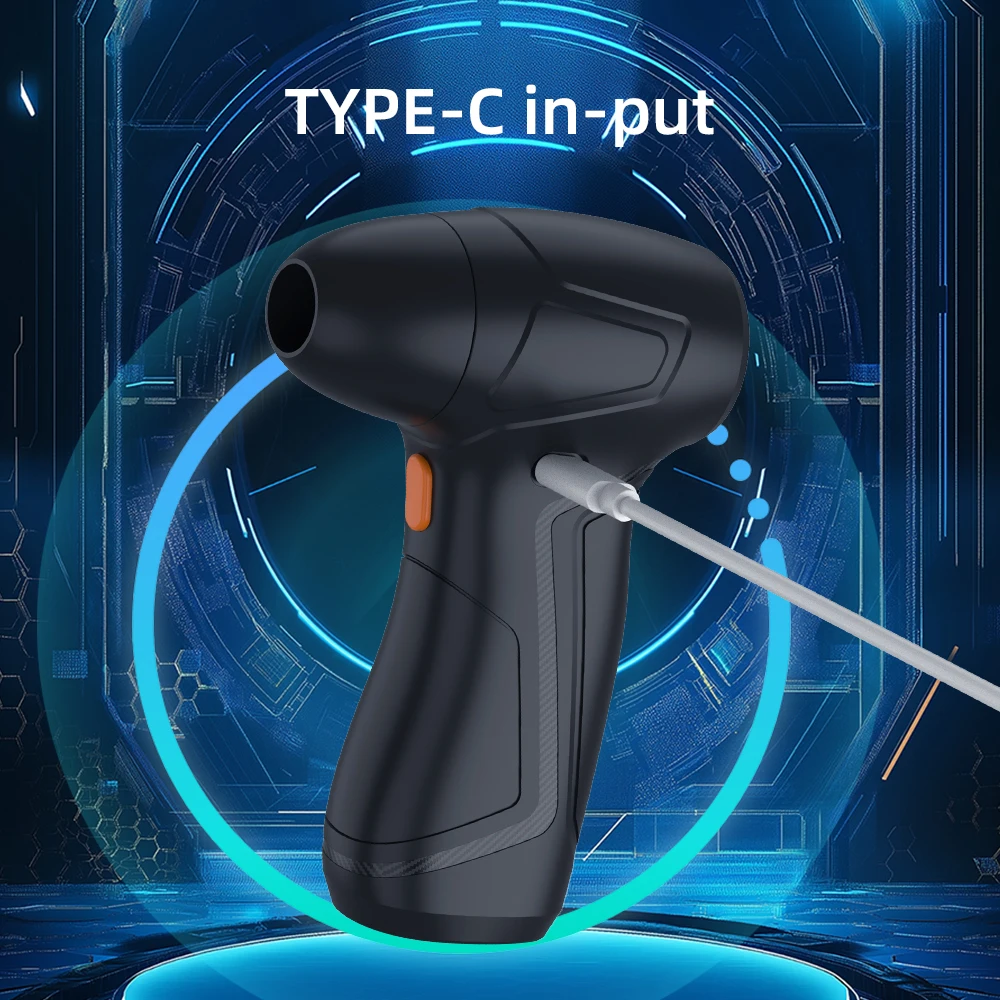 150000 RPM ventilateur violent puissant souffleur d'air aspirateur nettoyeur de poussière type-c charge vents forts 52 m/s outil de souffleur à Jet Turbo sans brosse