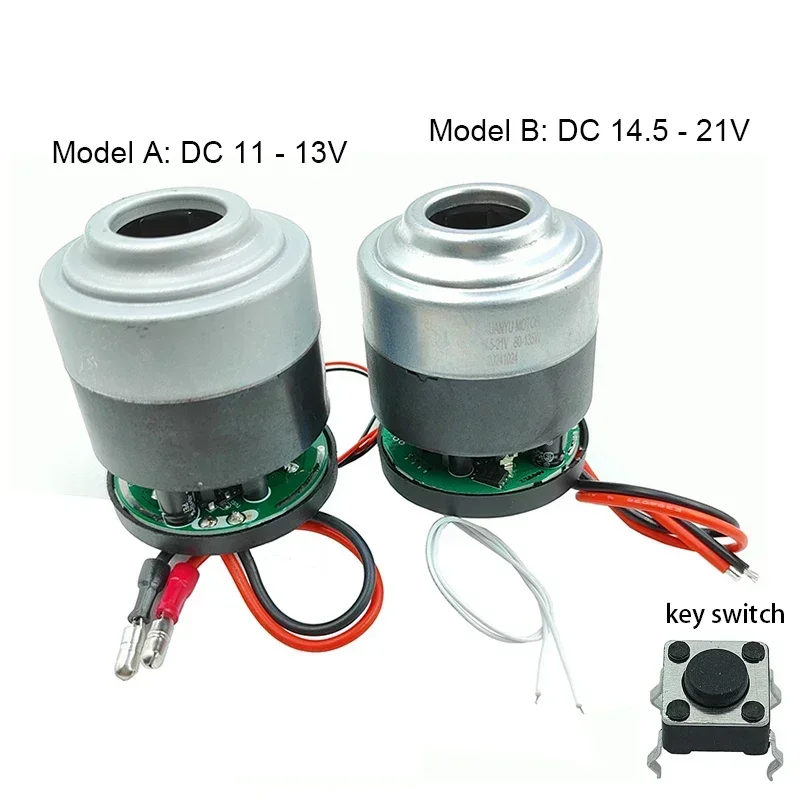 

Бесщеточный электродвигатель для вентилятора DC11V 12V 18V 21V, 125W/135W, высокомощный, с сильным всасыванием, металлическая крыльчатка для пылесоса