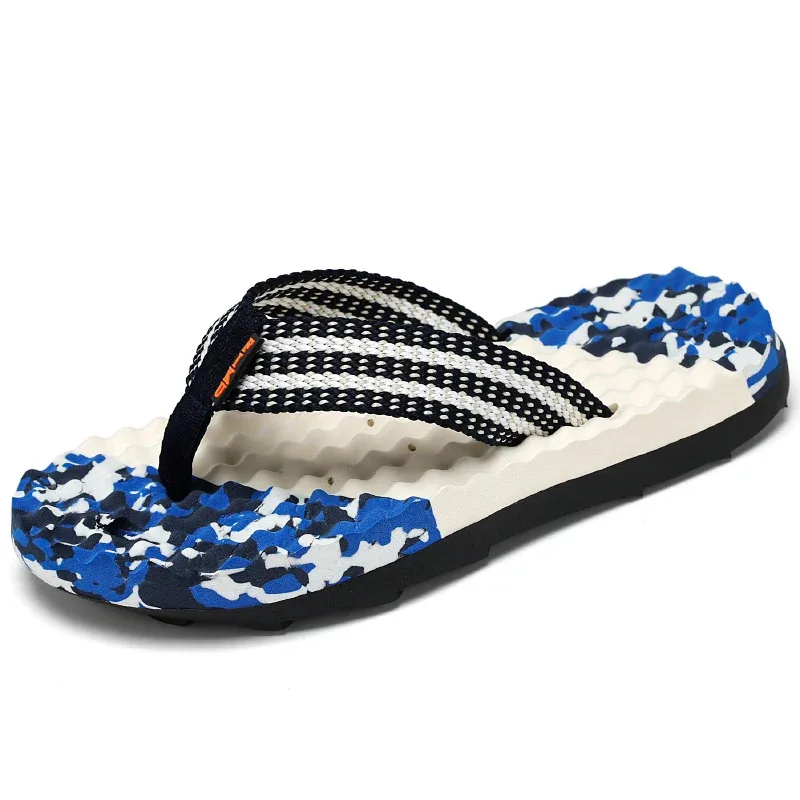 

Slippers Men'S Casual Non-Slip Slippers Garden Thick Soled Wear-Resistant Beach Sandals Large Size Flip-Flops Sandals Mens Shoes