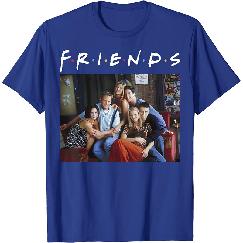 Friends TV Series Printed Cotton T-Shirts Men Women Fashion Streetwear Short Sleeve T Shirt Harajuku Unisex Tees Tops Clothing