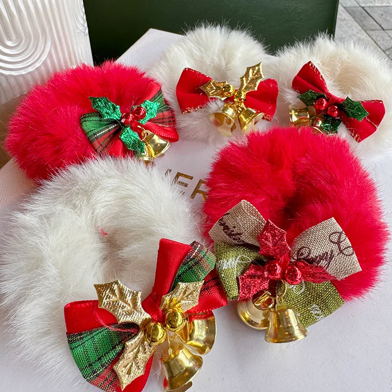 

Рождественский бант, волосатая повязка для волос, милая эластичная резинка для волос с сердечком для девочек, резинка для волос, кольцо для полотенец, веревка, аксессуары для волос