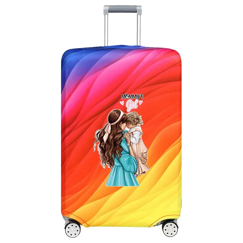 Luggage Cover Stretch Fabric Suitcase Protector Baggage Dust Case Cover Suitable for18-32 Inch Suitcase Case Mom Series