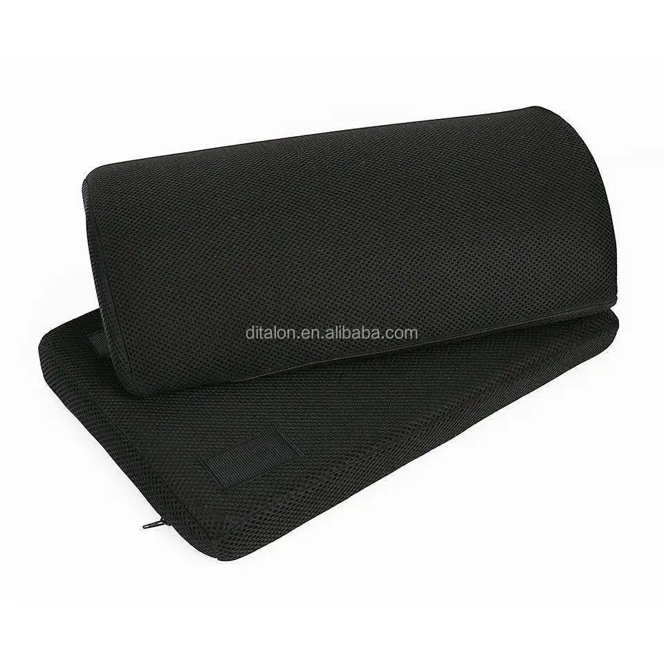 Adjustable Office Foot Rest Ergonomic Desk Cushion Memory Foam Pillow Non Slip Under Table Support Half Cylinder Leg Pillow