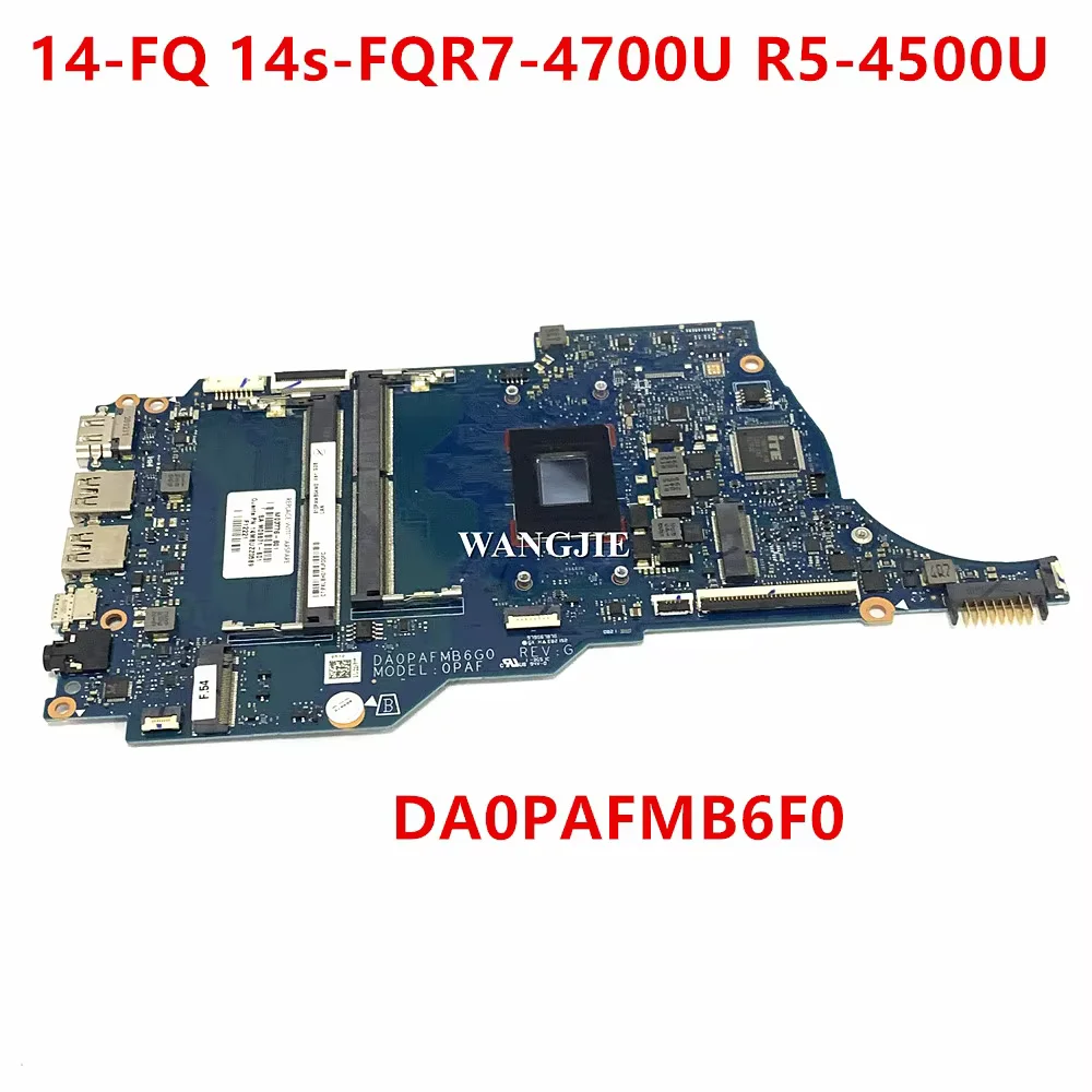 0PAF For HP 14-FQ 14s-FQ Laptop Motherboard DA0PAFMB6F0 DA0PAFMB6G0 M03776-601 M03776-001 M03775-001 R7-4700U 100% Working