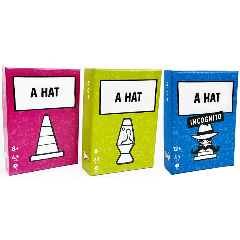

Уникальный набор для игры A Hat Happy Party, лучшая настольная игра с базовым и расширенным набором карт, английская настольная игра для 3-8 игроков