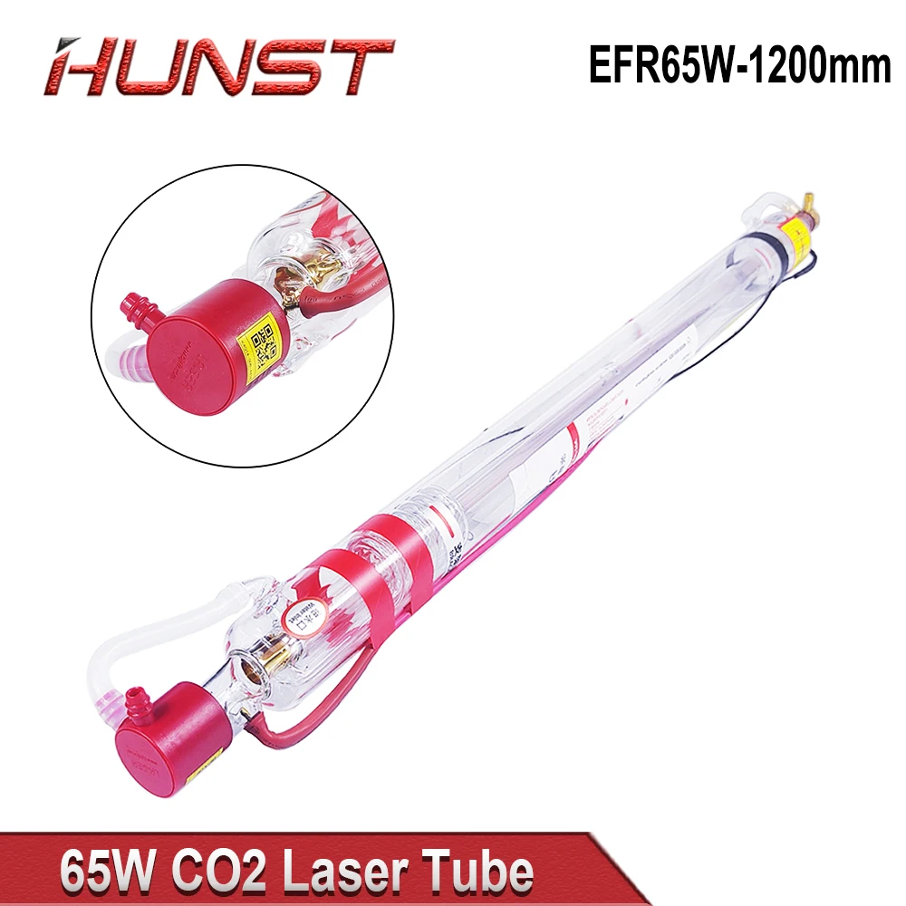 HUNST EFR 60-70W CO2 Laser Tube Diameter 55mm Length 1200mm Laser Tube Suitable For Laser Engraving And Cutting Machine