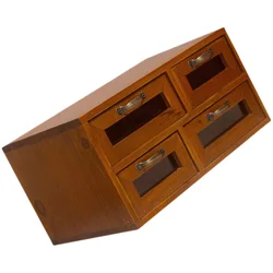 Drawer Locker Makeup Containers Office Organizers Desk Organization Drawers Small Storage Box Wooden Stationery