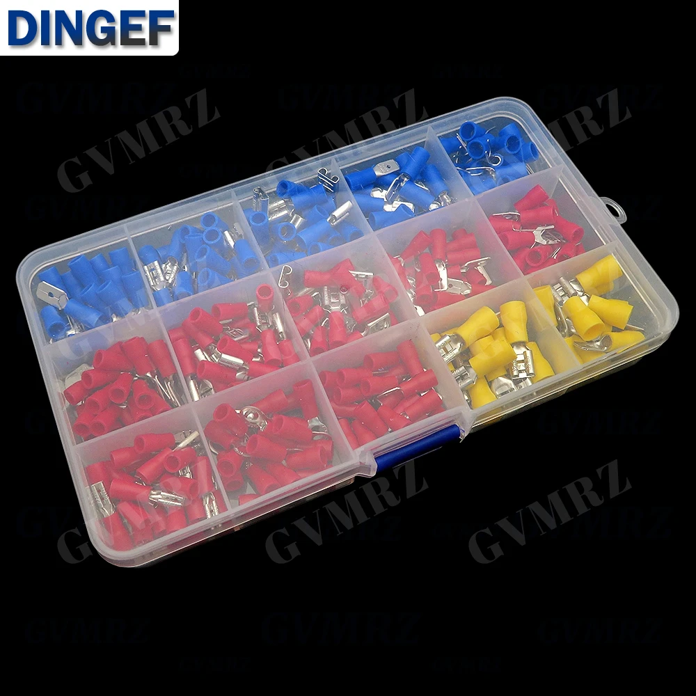 280PCS Wire Connector Kit Spade Butt Connector Kit Male Female Insulated Terminals Cold Crimp Terminals Assorted Crimp Terminals