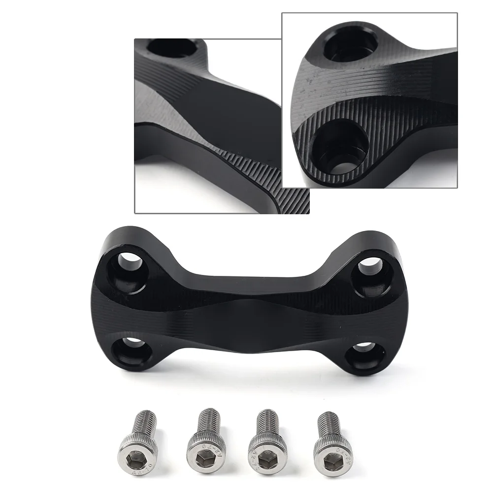 

Black Aluminum Motorcycle Front Handle Bar Fat Bar Riser Mount Clamp For Yamaha XSR155 2017 2018 2019 2020 2021 2022