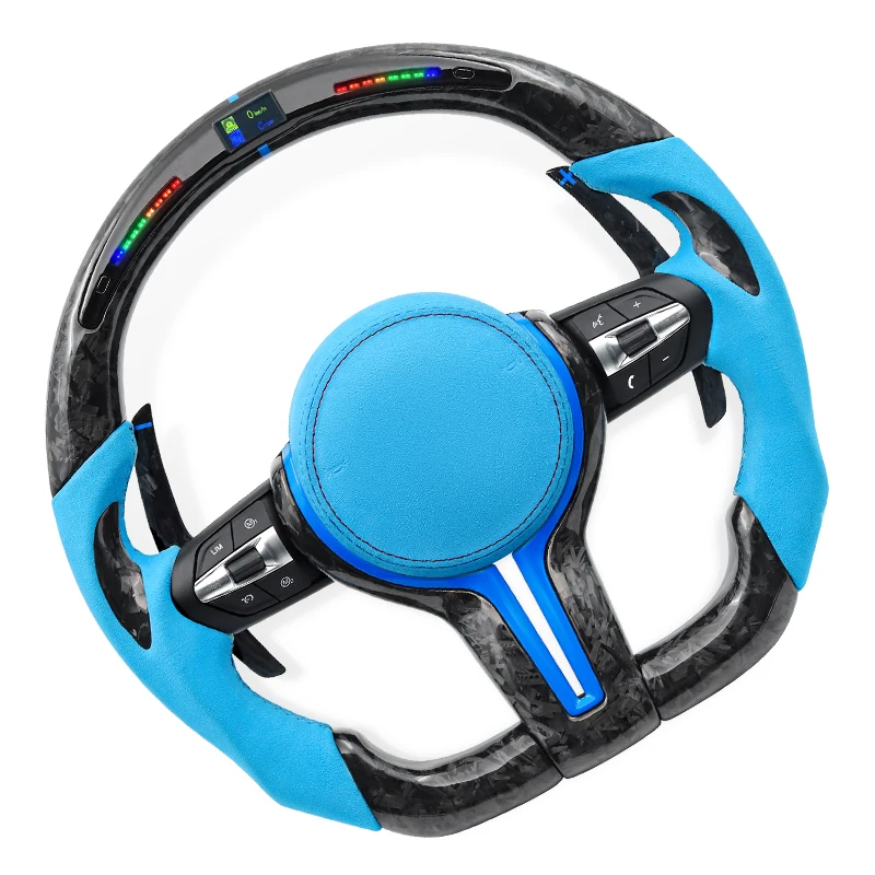 Forging Pattern With Customized LED Sport Steering Wheel For BMW F10 F11 F20 F21 F22 F25 F30 F31 F32 F33 F34 F36 F01