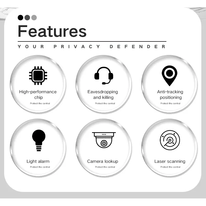 T2 كاشف إشارة GPS المقتفي فندق مكافحة التسلل كشف مكافحة التنصت تتبع VS K18/K88/K98