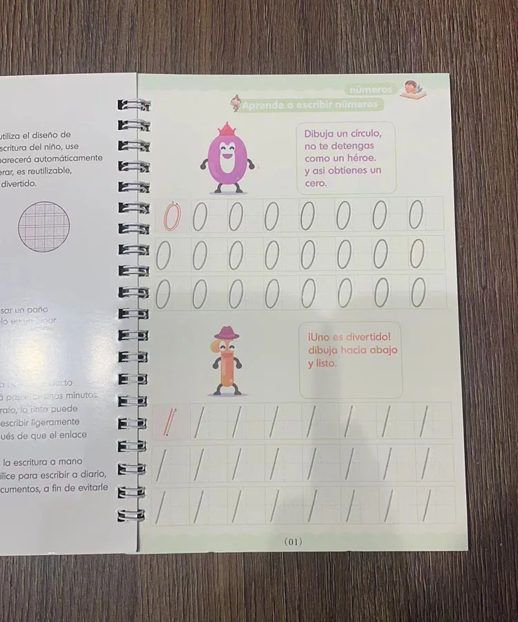 4 stücke Portugiesisch Magie Praxis Copybook Stift Vorschulkinder Kalligraphie Notebook Kinder Wiederverwendbare Schreiben Buch Alter 3-8 – Detail 24