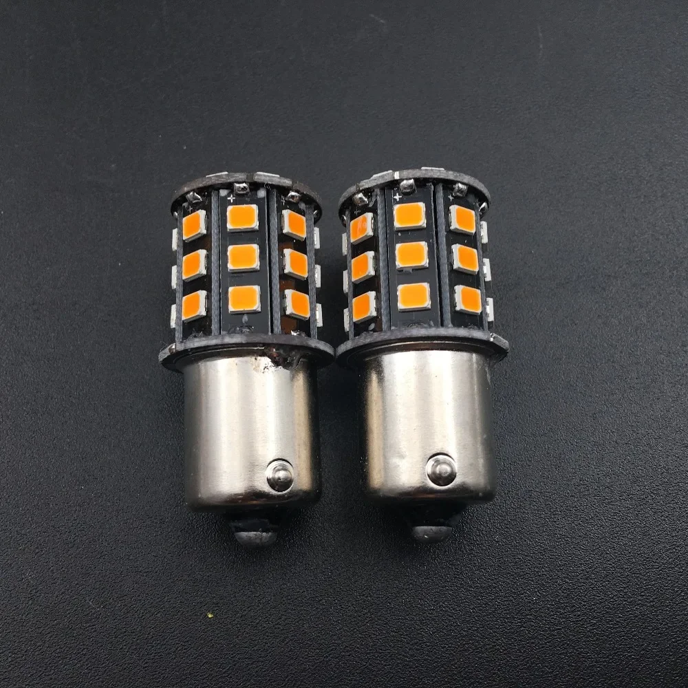 BA15S P21W R5W R10W 1156 1141 1003 33 SMD 2835 LED Car Rear Turn Signal Lamp Auto Backup Reverse Light Bulbs White Red Amber 12V