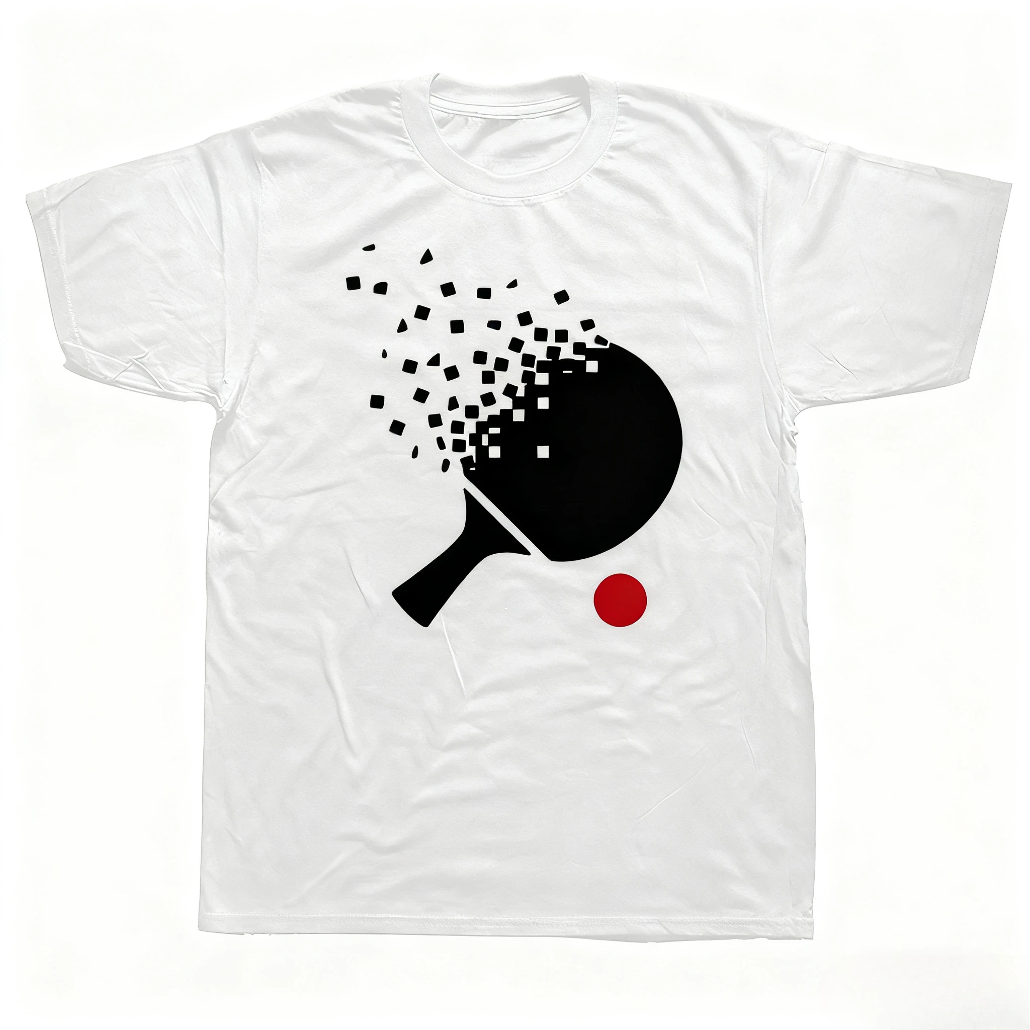 Camisetas divertidas de tenis de mesa, Ping Pong, cerveza, Pong, ropa informal de algodón con gráfico, regalos de cumpleaños de manga corta, camiseta de estilo veraniego para hombres