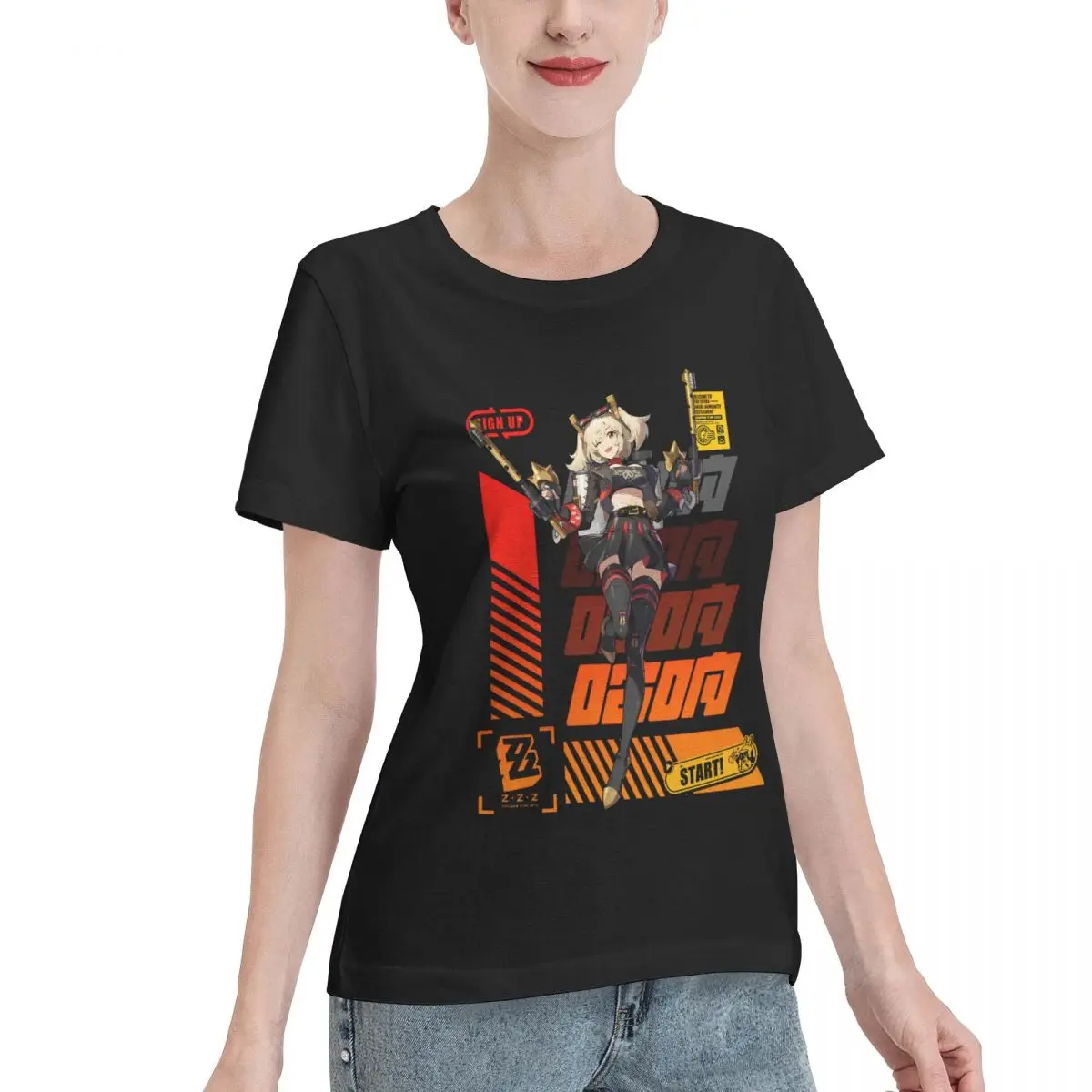 Reliable Item Agent Burnice (Zenless Zone Zero) Women's T-shirt Gothic Fashion Ladies Shirt