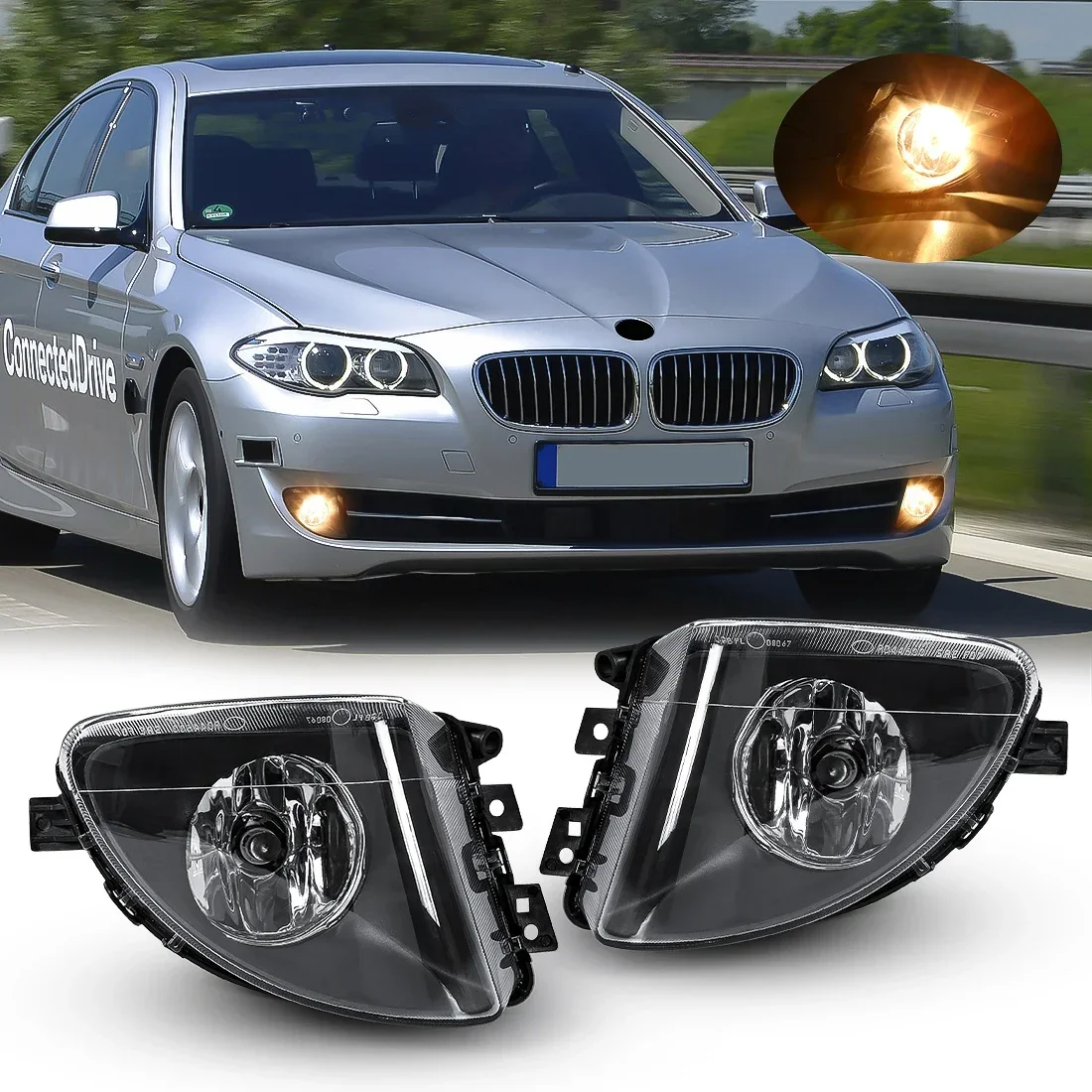

Для BMW 5 серии 5 F10 F18 520d 520i 523li 525li 530li 2010 2011 2012 2013 2014 Лампы CaFog OE: 63177216885 63177216886