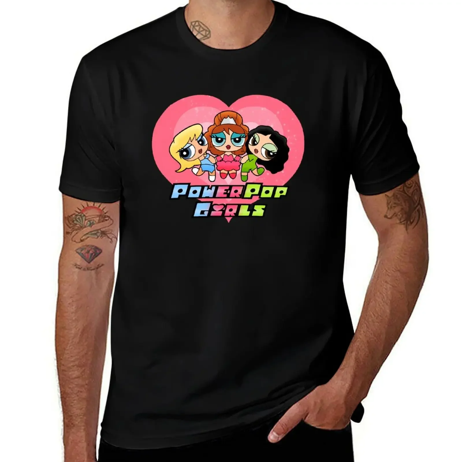 Power Pop Girls T-Shirt funny costumes vintage t shirts cute clothes graphics mens t shirt graphic