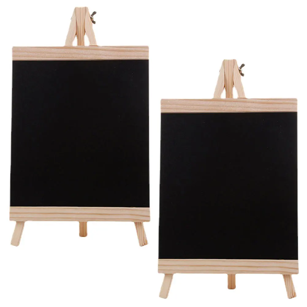2 pezzi di lavagna da tavolo rustica, lavagna in legno nero, per bar, ristoranti, matrimoni, cartelloni, etichette alimentari