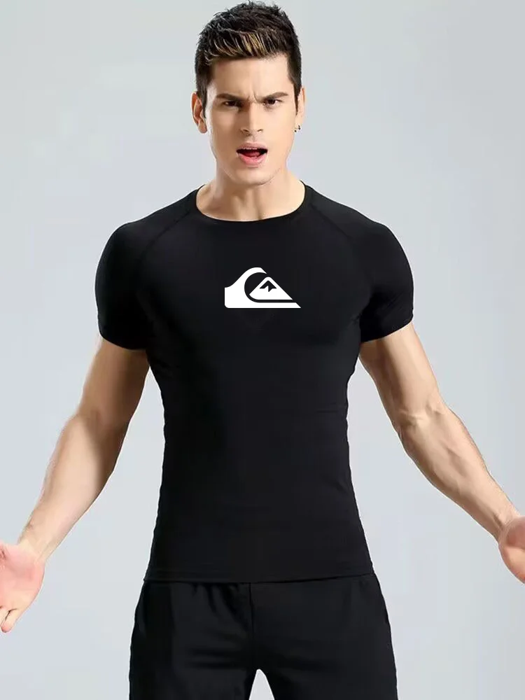 Men Long Sleeves T-Shirts Base Layer Basketball Sports Tight Gym Fitness Running Top Cycling Clothes Quick Dry S M L XL 2XL 3XL