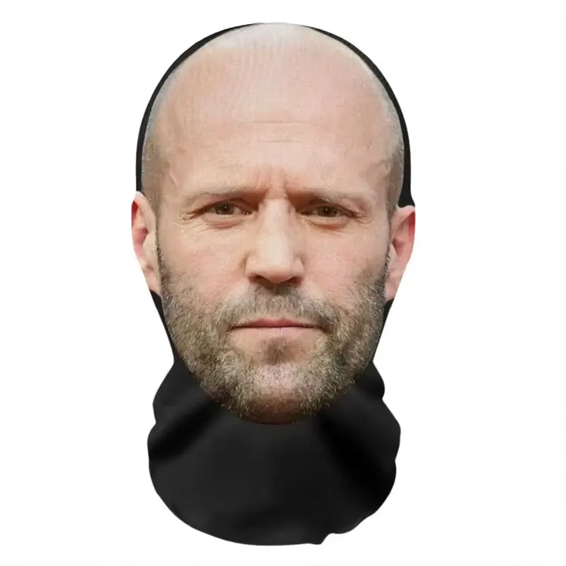 2025 New 3D Printed Mask Elastic Mesh Hip Hop Funny Cosplay Jason Statham Full Face Masks Breathable Balaclava Headcovers - Image 6