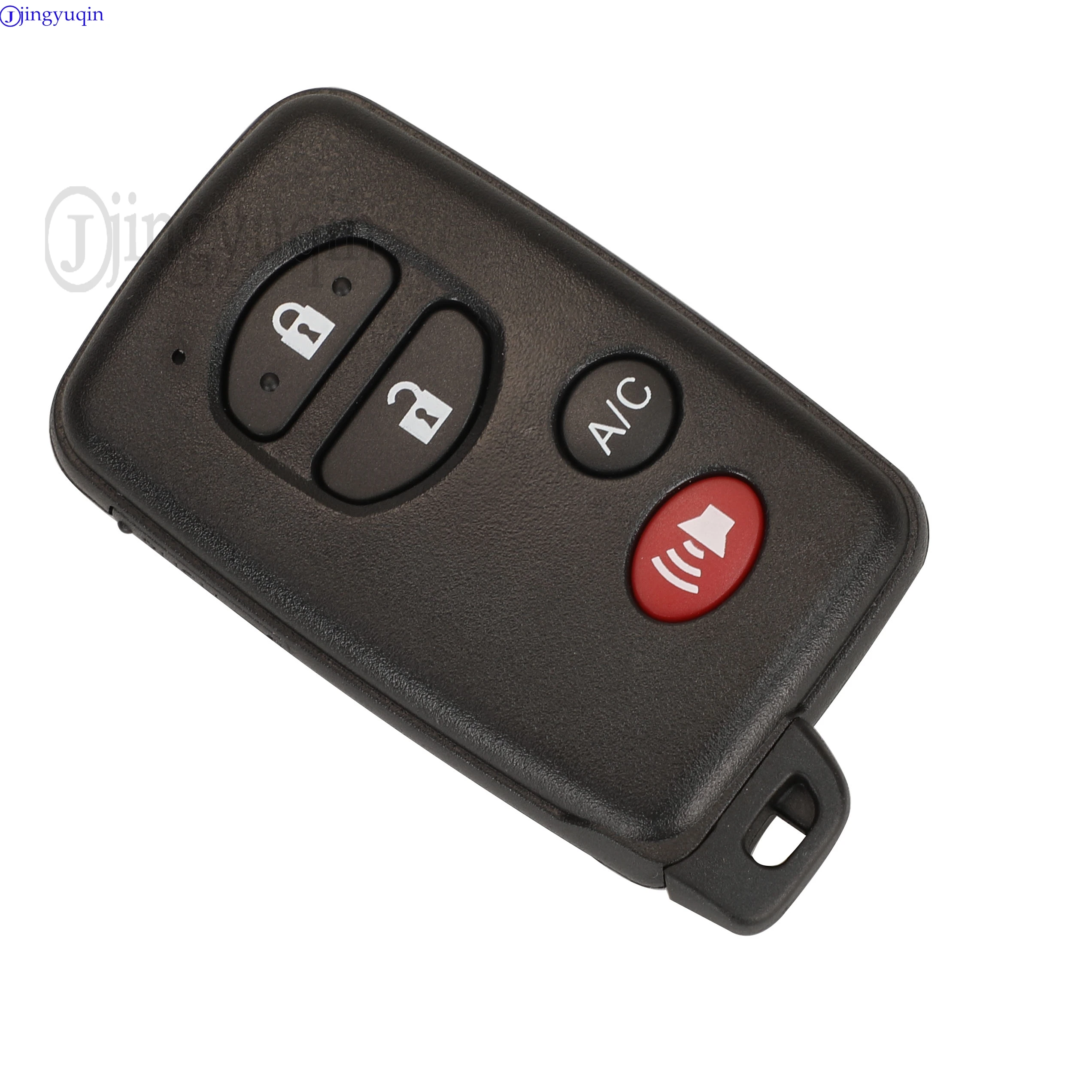 jingyuqin Smart Remote Car Key Shell For Toyota 4Runner Land Cruiser Prius 2010-2013 Fob Uncut Blade Replacement 2/3/4 Buttons