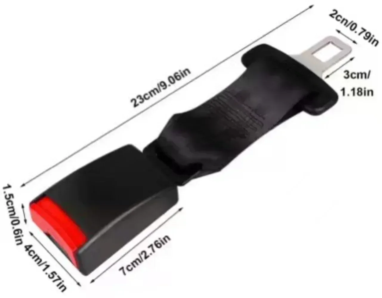 23cm/9\'\' Universal Car Seat Polyester Seatbelt Safety Belt Extender Extension Child Safety Seat Multi-color 2.1cm Buckle