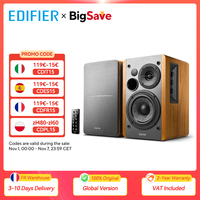 Edifier R1280DB 2.0 Active Bookshelf Speaker 42W RMS Bluetooth Speakers RCA AUX Optical Coaxial Input with Remote Control