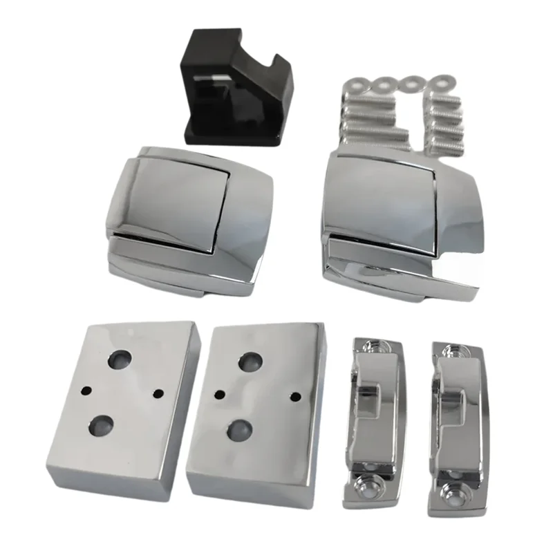 ABTD-Motorcycle Saddlebag Locks Pops Tour Pack Pak Latches Spacers Lid Catch Kit For  Touring Road Glide Luggage Lock