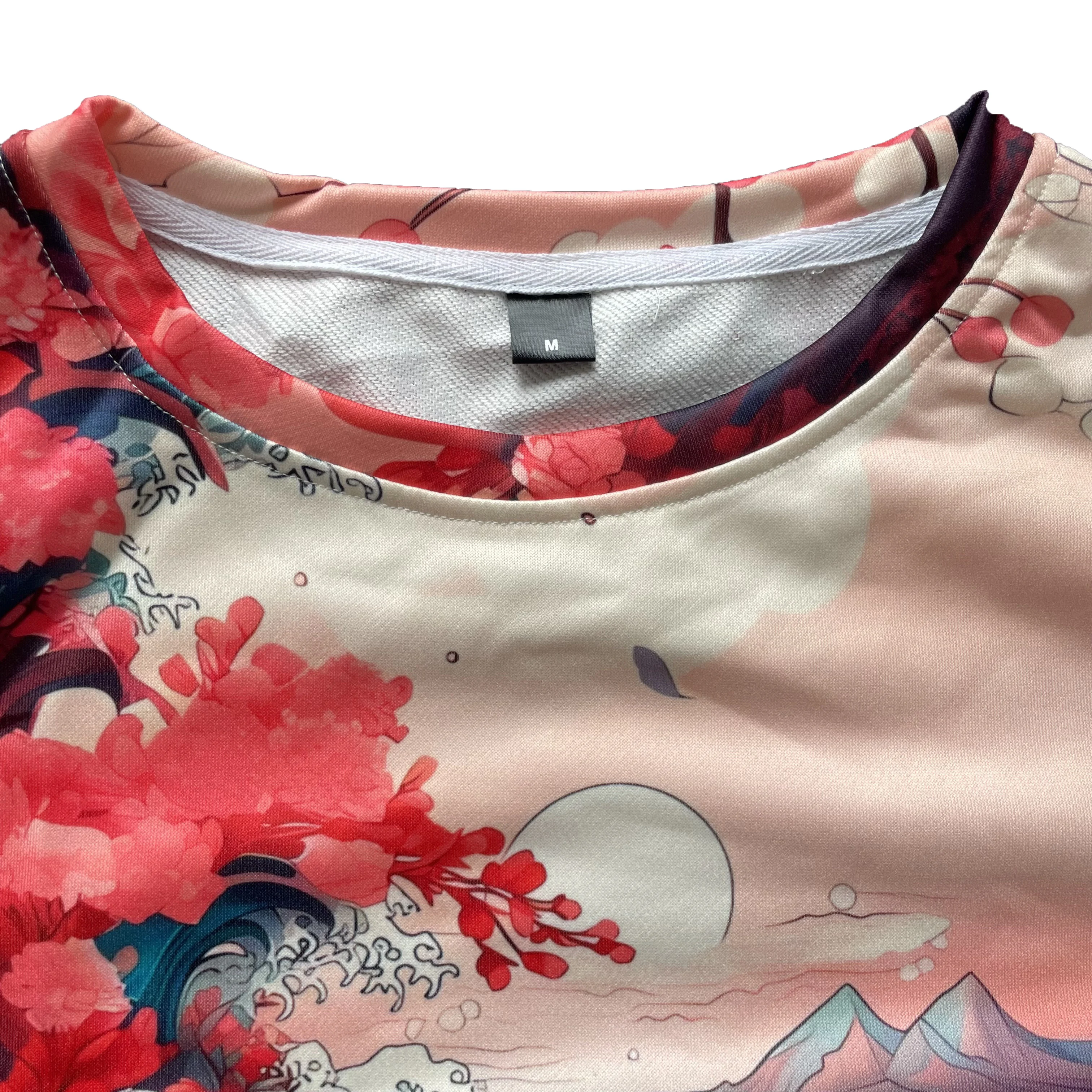 メンズレトロオウムスウェットシャツ,フローラルアートプリントのスウェットシャツ,クールでユーモラスなクレーンプリントパーカー,原宿トラックスーツ,ヒップホップストリートウェア