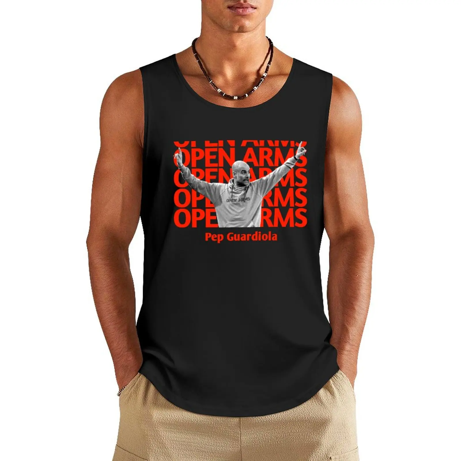 Open Arms Pep Guardiola Tank Top Men's singlets Male vest