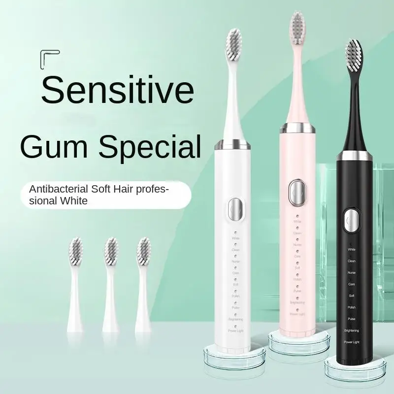 Electric Toothbrush For Teeth Brushes Dental Electric Sonic VibrationTooth Whitening Cleaner USB Rechargeable Home Oral Care