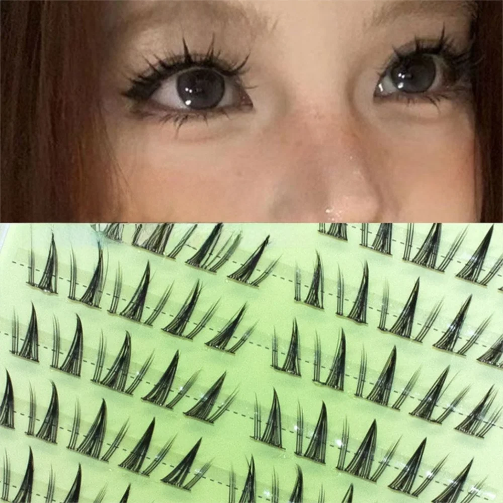 Faux-cils auto-adhésifs naturels, sans colle, épais, Manga, Extension de cils doux, maquillage pour les yeux
